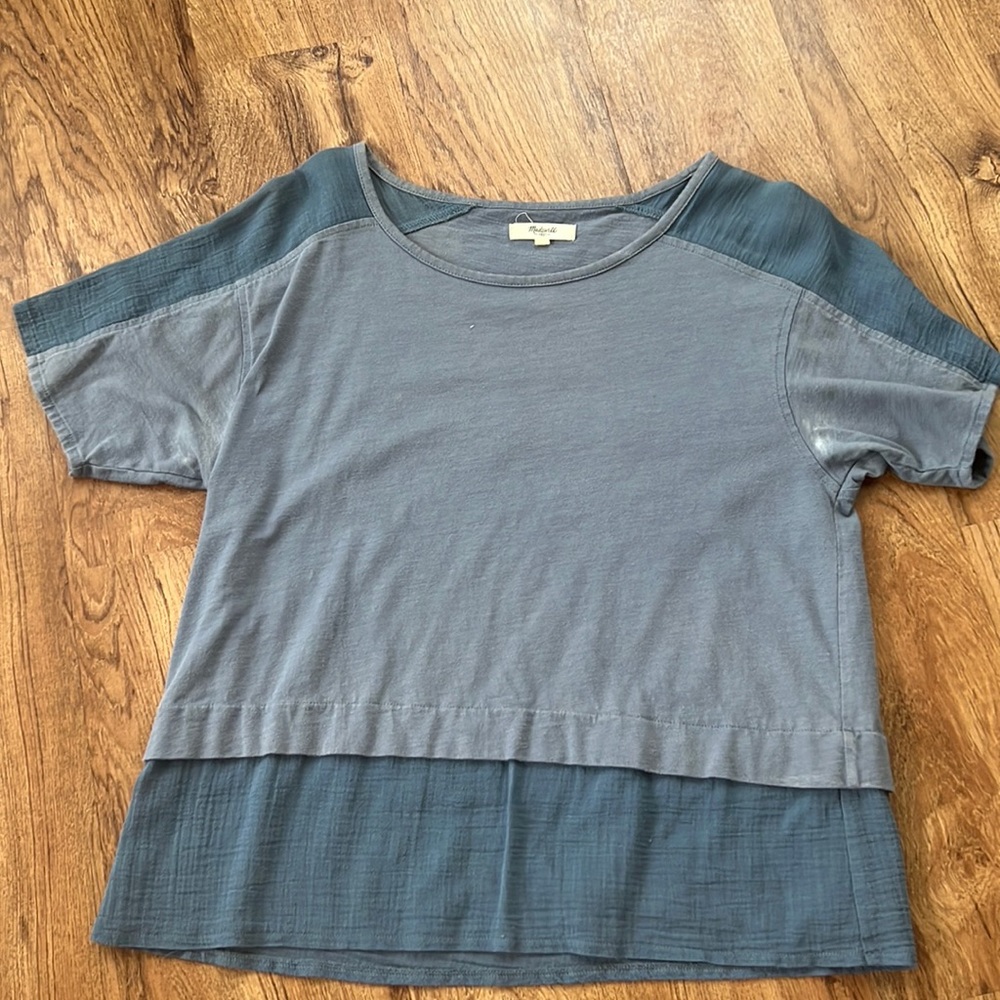 Sheer-gauze edge top